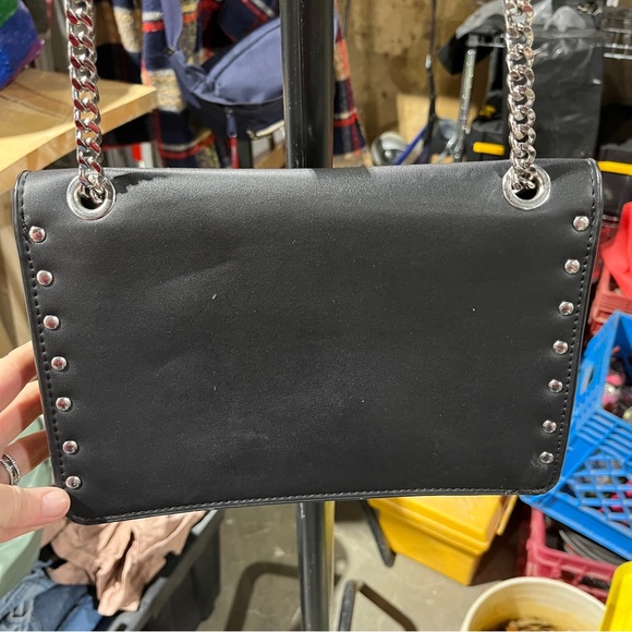 Zara black purse with fringe and studs - Picture 4 of 5